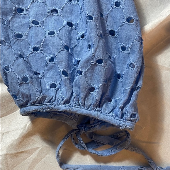 Taylor Dress in Light Blue Eyelet dress size 12 - Picture 3 of 12